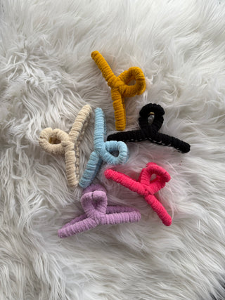 Fuzzy Claw Clips