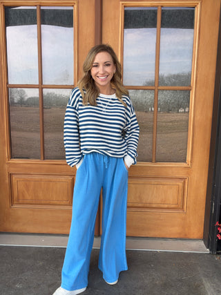 Cozy Striped Pullover Top