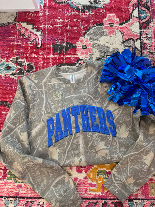 Embroidery Camo Sweatshirt