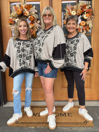 Rose Twill Mixed Top