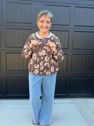 Antique Floral Hoodie