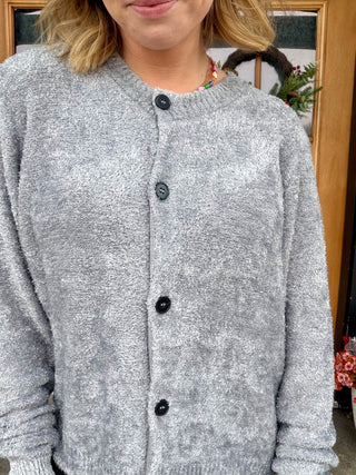 Linley Grey Button Sweater
