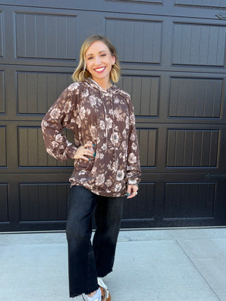 Antique Floral Hoodie