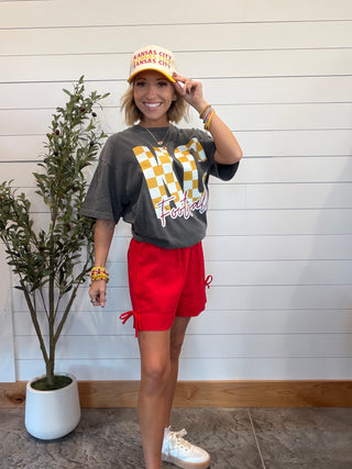 KC Checker Football Tee