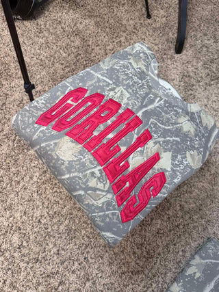 Embroidery Camo Sweatshirt