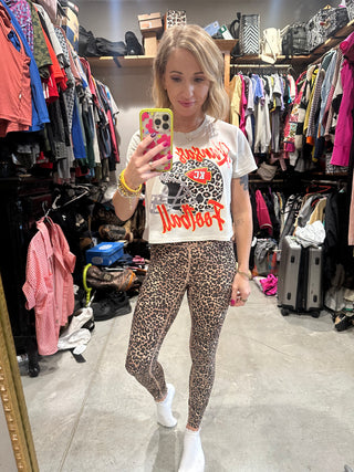 Cream Leopard KC Helmet Tee