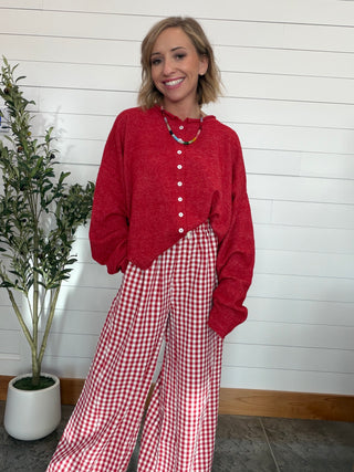 The Gingham Girl Wide Leg Pants