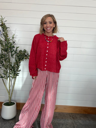 The Gingham Girl Wide Leg Pants
