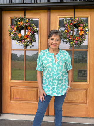 Mint to Bloom Floral Top