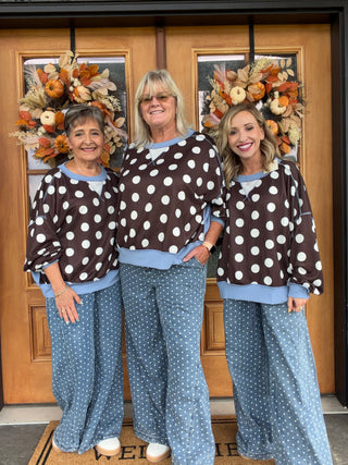 PolkaDot Wide Leg Pants