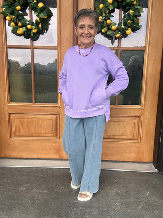 Rhonda Lavender Pullover