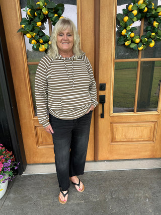 Mocah Stripe Hooded Cozy