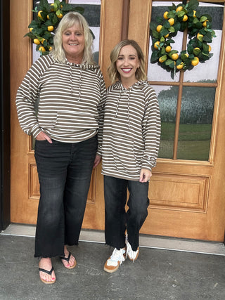 Mocah Stripe Hooded Cozy