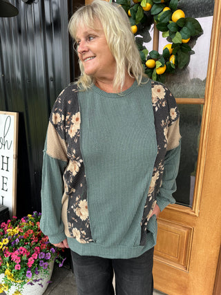 Vintage Olive Fame Top