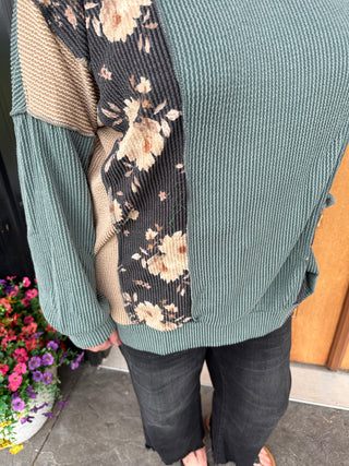 Vintage Olive Fame Top