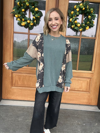 Vintage Olive Fame Top