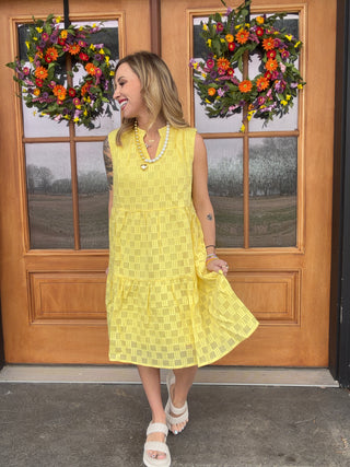 Sunshine Days Textured Dress