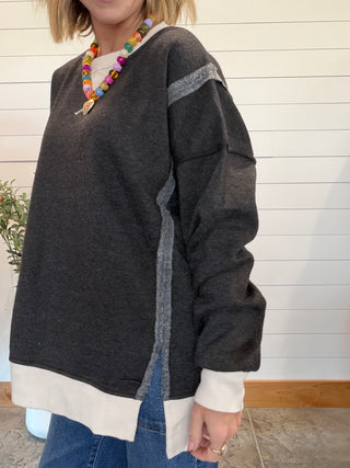 Ava Brushed Acid Pullover