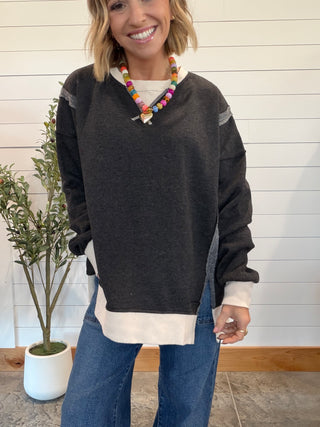 Ava Brushed Acid Pullover
